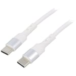 Adnauto - Cable usb 2.0 usb c prise male des deux cotes 0.5m - Blanc