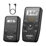 Godox TR-C3 Télécommande sans Fil Shutter Remote, avec 1 émetteur 1 Récepteur 1 Câble d'obturation, Stabilisation d'image et Fonction de Temporisation de L'exposition, Compatible pour Canon Caméra