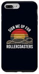 Coque pour iPhone 7 Plus/8 Plus Inscrivez-moi pour le ventilateur Rollercoasters Retro Roller Coaster