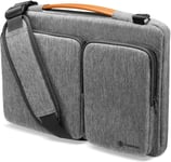 tomtoc 15,4 Housse Sac à Bandoulière Ordinateur pour MacBook Pro 16 Pouces, Ancien MacBook Pro 15, Serviette de Protection pour Microsoft Surface Book 3/2, Dell XPS 15, Sacoche dAccessoire, Gris