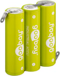 NiMH batteripack 3xAA 3.6V 2100mAh lödfanor