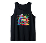 Splash Art Vintage Radio Antique Radios Tank Top