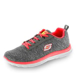 Skechers Chaussures de Sport Flex Appeal Next Generation pour Femme, Grises, Gris Gycl, 42 EU