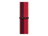 Apple - (PRODUCT) RED - boucle pour montre intelligente - taille Regular - rouge - pour Watch Hermès Series 7, Hermès Series 9, Nike Series 7, Series 10, Series 8, Series 9