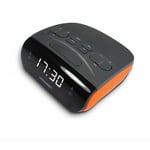 Metronic - Radio-réveil Duo colors fm double alarme - orange