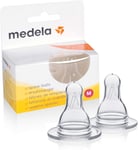 Medela Medium Flow Breast Milk Bottle Teats - Pack of 2 BPA-Free Spare Teats for