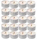 Opella Unscented Tea Lights Candles 8 Hours long Burn Time Fragrance Free 40Pk