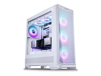 Phanteks Eclipse G400a - Mid Tower Spel - Atx - Genomskinlig Sidopanel (Härdat Glas) - Ingen Strömförsörjning (Atx) - Matt Vit - Usb/Ljud