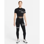 Nike Pro Dri-FIT SS Cropped Graphic Training Top Dame