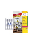 Avery Zweckform L4778-8 - labels - 384 label(s) - 45.7 x 21.2 mm