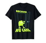 Disney Pixar Monsters Inc. Mike We Care Graphic T-Shirt T-Shirt