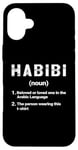 iPhone 16 Plus Habibi Dictionary Definition Arabic for Men Women Habibi Case