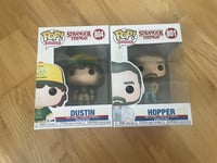 Funko POP Stranger Things - Dustin & Hooper  Vinyl Figure #804 & #801