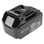 vhbw Batterie remplacement pour Makita BL1830, BL1820B, BL1820, BL1815, BL1815B, 197422-4, 197265-4 pour outil électrique (4000 mAh, Li-ion, 18 V)