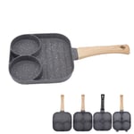 4 Hole Frying Pan Non Stick Heat Resisting Omelet Pan For Pancakes Burgers