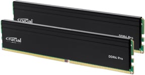 Crucial Pro DDR4 RAM 32GB Kit 2x16GB 3200MHz, Intel XMP 2.0, Computer Memory PC