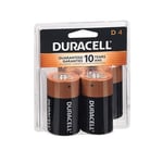 Duracell Alkaline D Batteries 1.5 Volt 4 Count By Duracell