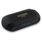 Guess TWS In-Ear Hörlurar Bluetooth Elongated Metalic Printed Logo - Svart