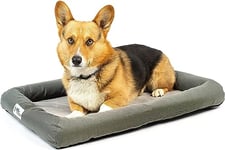 PetFusion Lavender-Infused Cooling Dog Bed Orthopaedic Memory Foam Anti-Anxiety Crate Mat All Temperature Control Calming and Soothing Puppy Bed - Medium (74 x 48 cm)