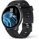 AGPTEK Montre Connectée Homme, Smartwatch Bluetooth 5.0 Sport Etanche IP68 Bracelet Connecté Fitness avec Tensiometre Fréquence Card