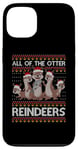 Coque pour iPhone 13 All Of The Otter Pull de Noël avec motif de loutre