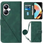 Sacs De Protection À Rabat Anti-Chute Compatibles Avec Oppo Realme 10 Pro Plus 10pro 10pro+ Realme10 4g 5g Rmx3630 Rmx3663 Rmx3687 Vert, Realme 10 Pro Plus 5g