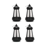 Solar Black Outdoor Lantern