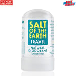 Natural Deodorant Travel Crystal By Salt Of The Earth Unscented Fragrance Free