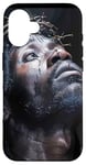 Coque pour iPhone 16 Jésus Noir, Christianisme, Église, Christ, Jésus