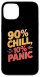 iPhone 13 90 Percent Chill 10 Percent Panic Procrastinator Lover Case