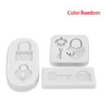 Mini Soap Mold 3d Cute Lock Silicone Cake Decoration F C