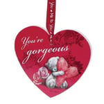 You're Gorgeous Me to You Bear Hanging Plaque Valentine's Day All Occasion Gift