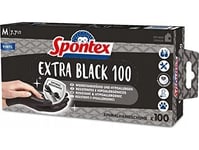 Spontex Engångshandskar Av Vinyl Extra Svart 100 Storlek M