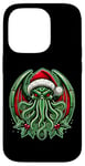 Coque pour iPhone 14 Pro Cthulhu Christmas Lovecraft et Miskatonic Necronomicon