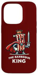 Coque pour iPhone 14 Pro Barbeque King Citation humoristique pour les amateurs de barbecue