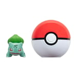 Pokémon Figur og Pokéball-Sett - Bulbasaur #1 & Poké Ball