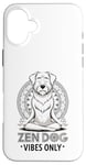 Coque pour iPhone 16 Plus Zen Méditant Mandala Mindfulness Chien