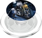 Wolf Riding Chopper Moto en pleine lune PopSockets PopGrip pour MagSafe