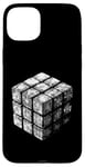 Coque pour iPhone 15 Plus Magic Cube 3D Wireframe – Vintage Magic Cube Lover