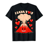 Valentines Day I Lava You Valentine Play On Words Red Heart T-Shirt