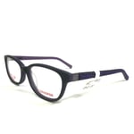 Converse Kids Eyeglasses Frames K022 BLACK Purple Round Full Rim 49-15-130