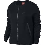 NIKE TECH FLEECE JACKET JUMPER WOMENS SIZE S (803585 010) BLACK