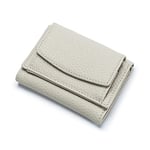 ZhaoCo Portefeuille Femme Petit avec Porte-Monnaie Mini Portefeuille en Cuir Véritable avec Porte-Carte de Crédit Blocage RFID pour Femme Fille - Blanc