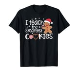 I Teach The Smartest Cookies Christmas Gingerbread Kids Boys T-Shirt