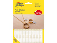 Avery 3335 Prisetiketter, 49 X 10 Mm, Litet Format, Utan Beläggning, 930 Etiketter, Vita Vita 1830X1350x60mm (930 St) - (930 St Per Kartong)