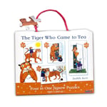 Paul Lamond Tiger Who Came to Tea 4-in-1 Puzzle Single