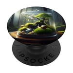 Fantastique bouteille mignonne escargot Sakura PopSockets PopGrip Adhésif