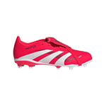 adidas Predator League FT Junior Football Boots Firm Ground Basket, Lucid Red/FTWR White/Core Black, 21 EU