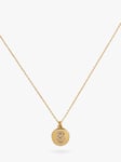 kate spade new york Mini Initial Pave Cubic Zirconia Pendant Necklace