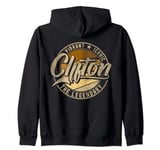 Clifton NJ | New Jersey | Vintage Distressed Zip Hoodie